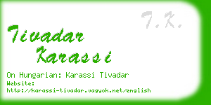 tivadar karassi business card